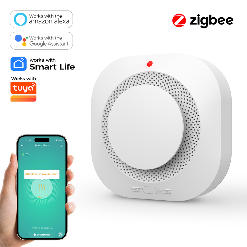 Smoke Detector Interconnected - Детектор дыма ZIGBEE для домашней безопасности