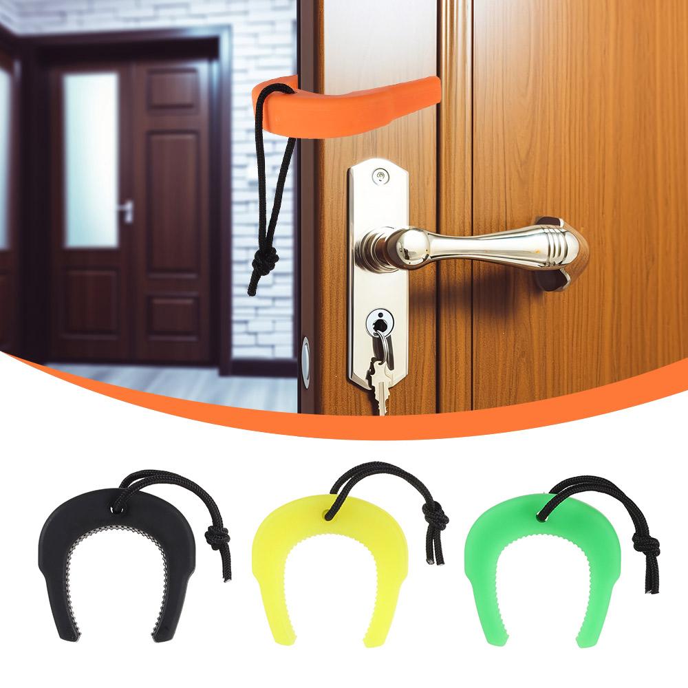Door Stop Alarm - Прочный резиновый клин-ограничитель для двери, противопожарный,