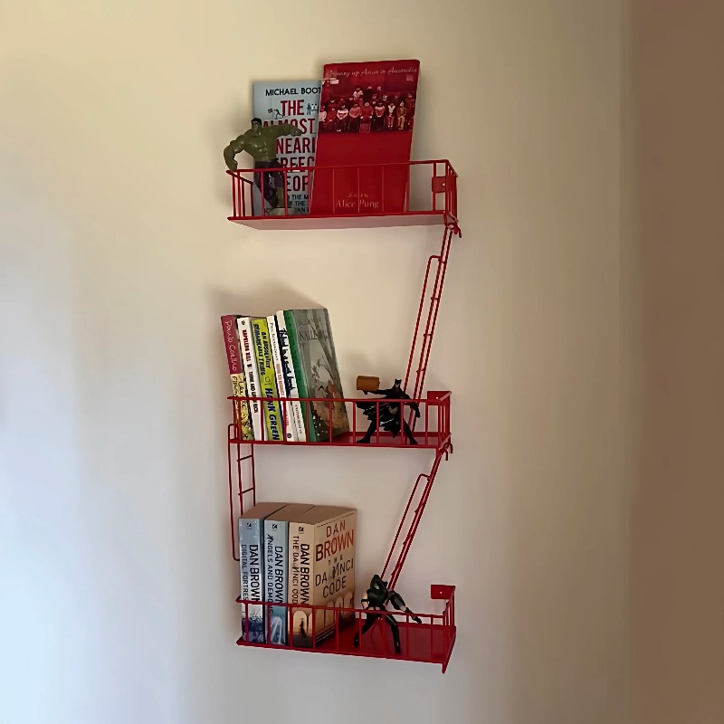 Fire Escape Ladder - Настенная полка Fire Escape, 3-ярусный металлический