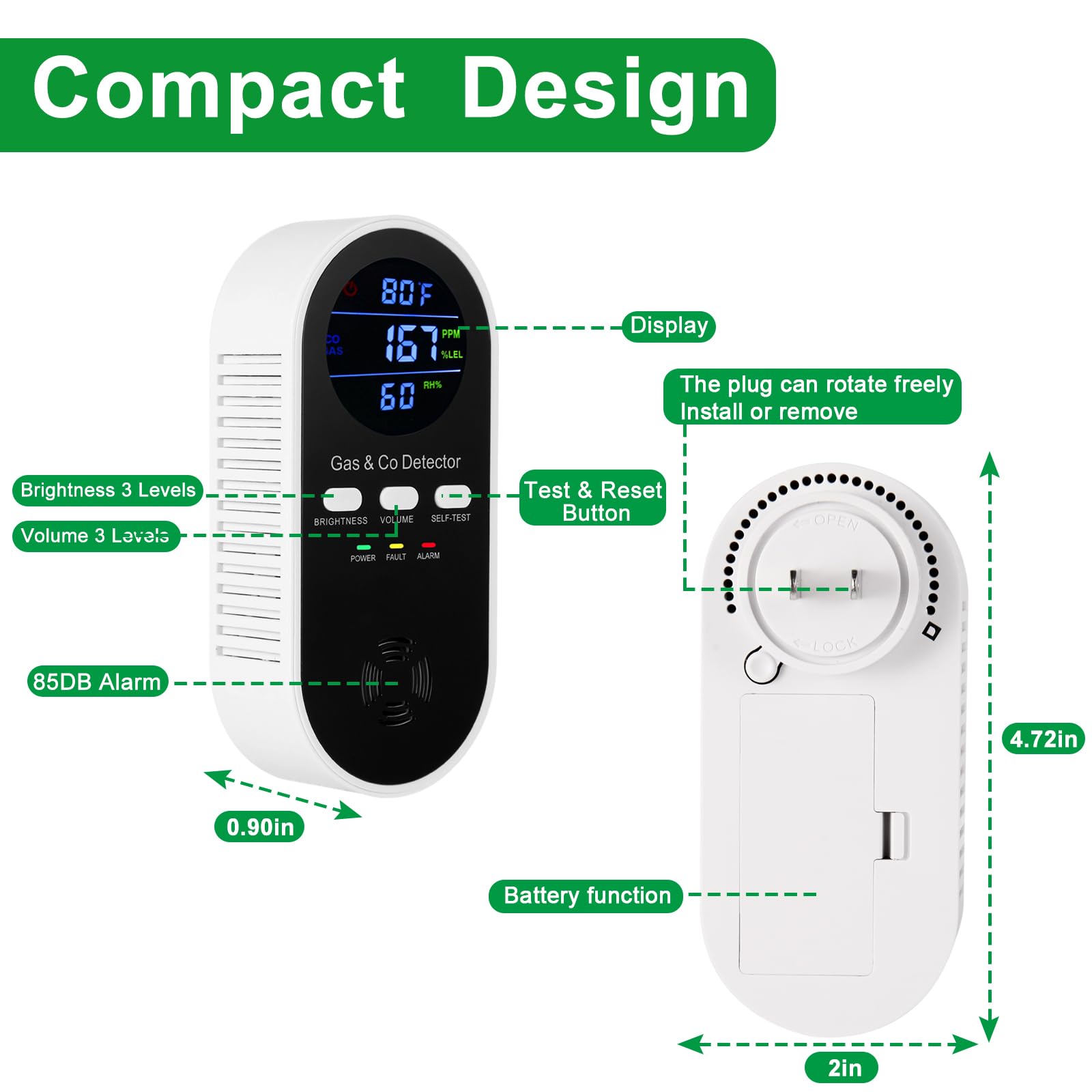 Многофункциональный детектор в – обзор и цена Co Detector Plug