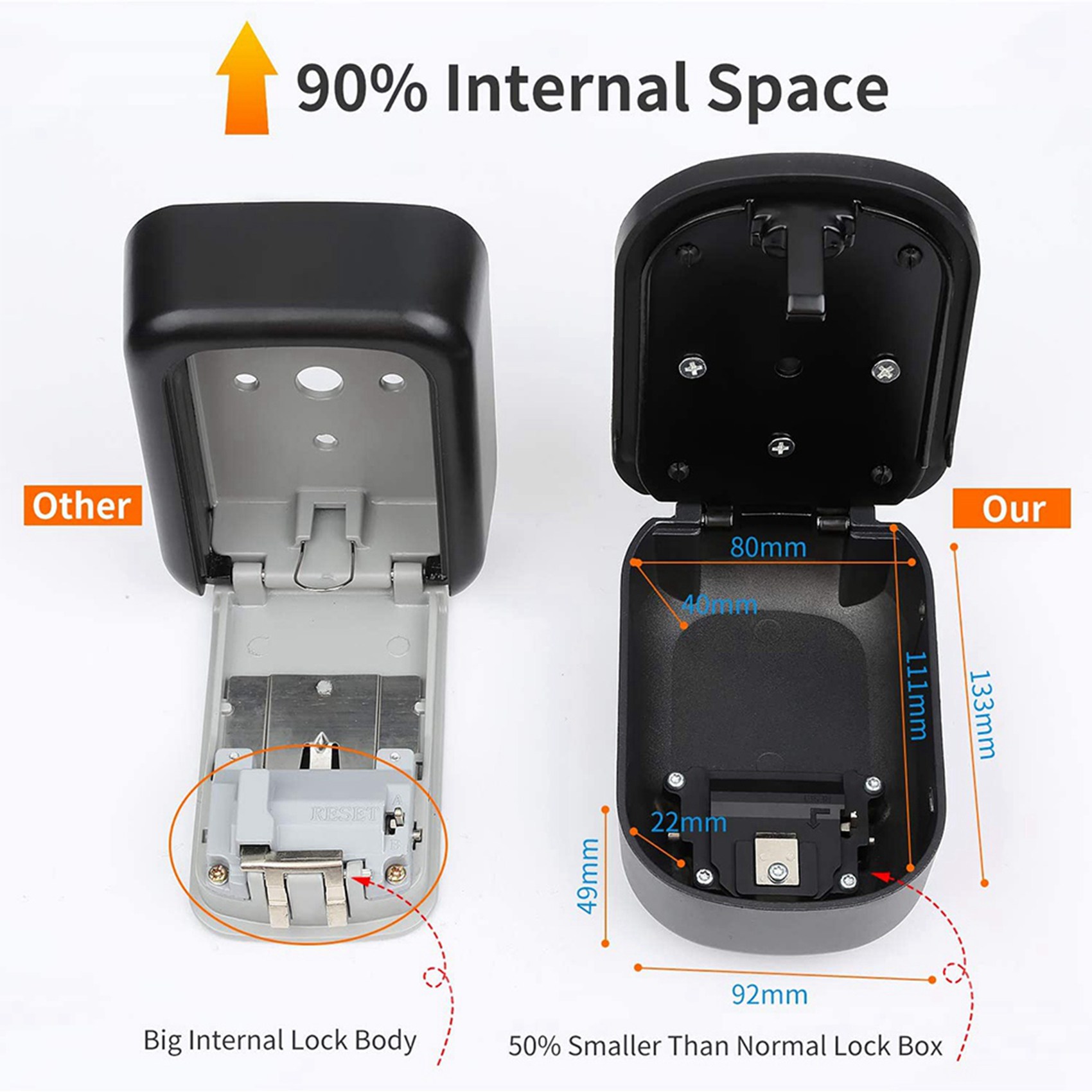 Настенный ящик для ключей ABKN – обзор и цена Lockbox Key Secure