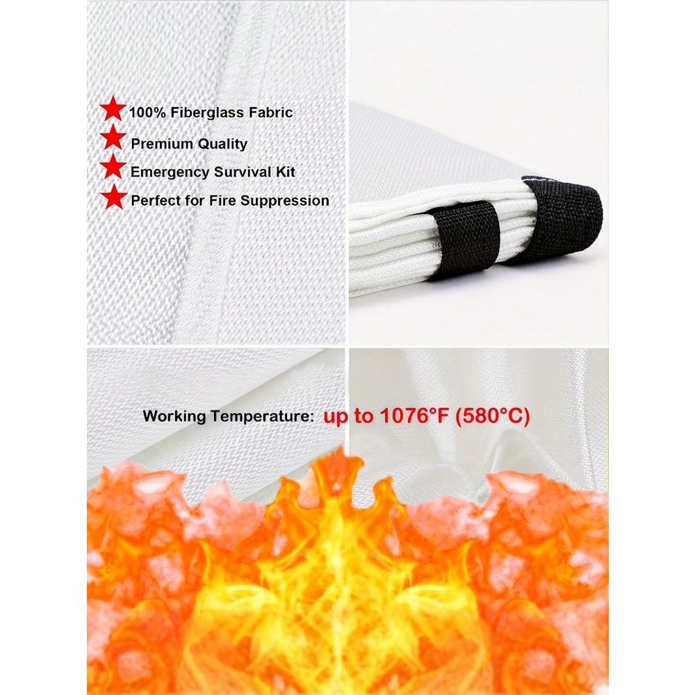 Огнестойкое одеяло 39,37 х 39, – обзор и цена Fire Blanket Kitchen