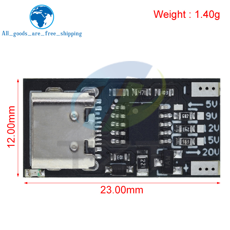 TZT Type-C PD2.0 PD3.0 9 В 12  – обзор и цена Co Detector Plug