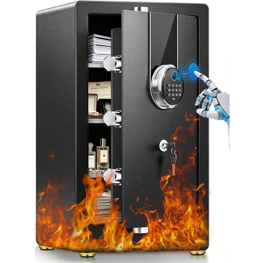 Большой биометрический сейф с  – обзор и цена Fire Safe Document