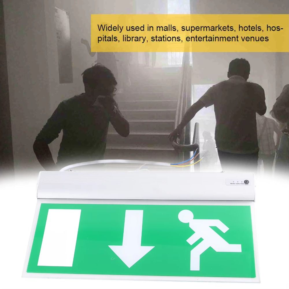 Светодиодный аварийный указате – обзор и цена Emergency Exit Sign