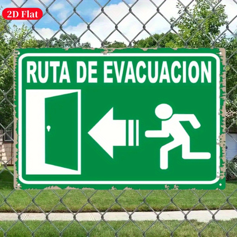 (2D-картина на жести) Винтажна – обзор и цена Emergency Exit Sign
