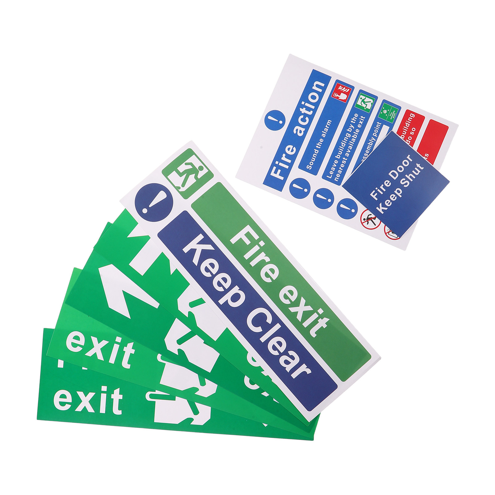 Набор из 21 знака пожарной эва – обзор и цена Emergency Exit Sign