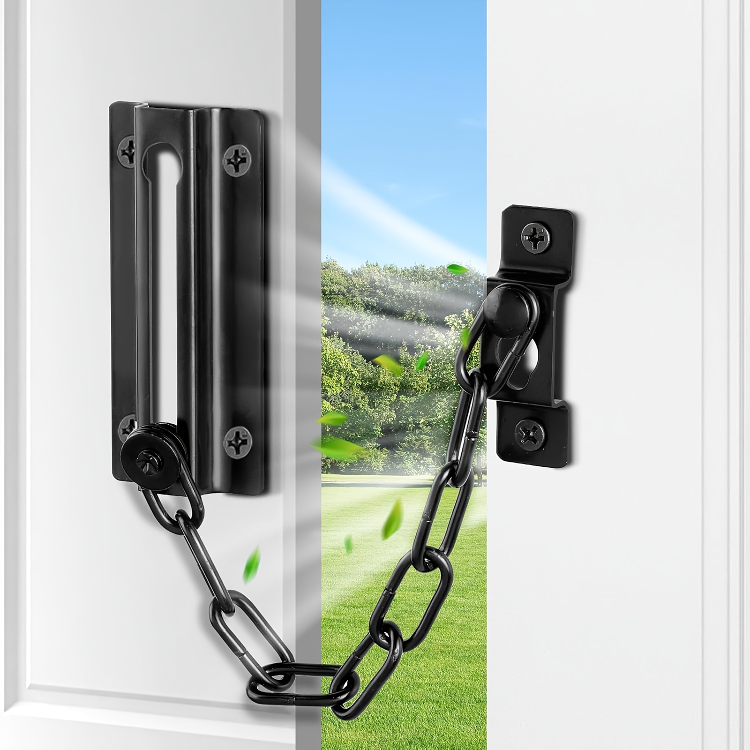Комплект из 2 черных дверных ц – обзор и цена Security Chain Door
