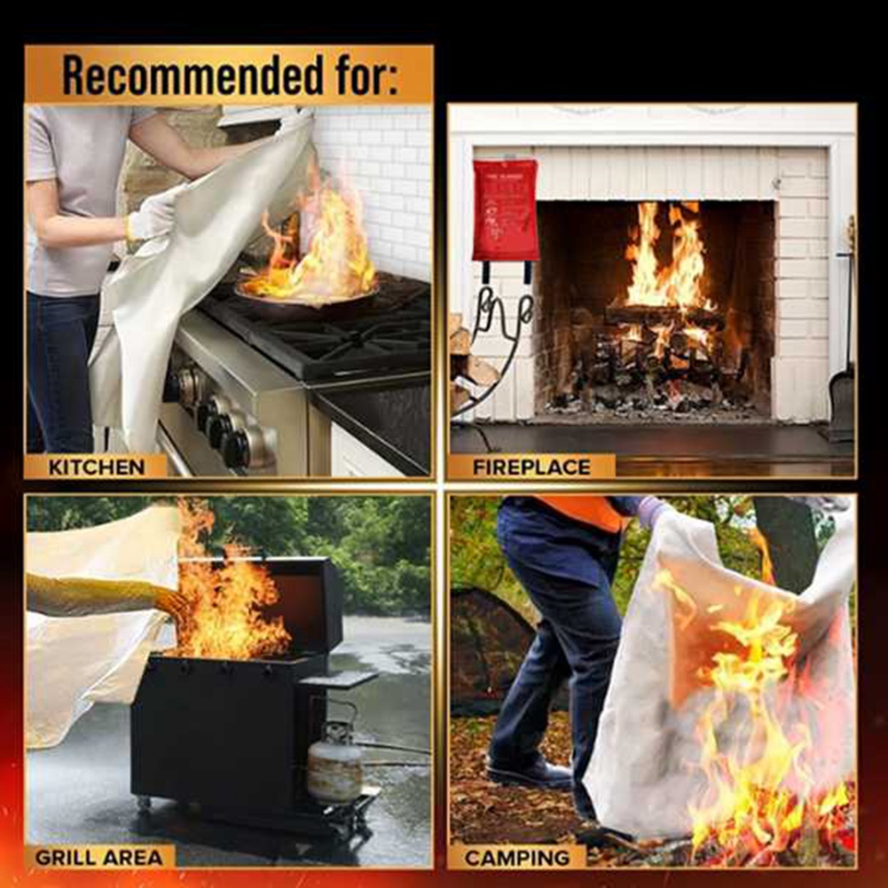 AED2-Экстренное противопожарно – обзор и цена Fire Blanket Kitchen